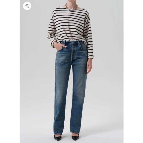 NWT Citizens of Humanity Baretta Straight-Leg Jeans Babylonia Blue 28 - Picture 11 of 13